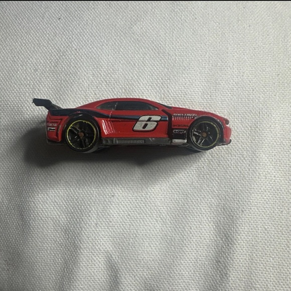 Hot Wheels Custom '11 Camaro #5 Red 2011 New Models Chrome Orange & Black PR5 - Picture 6 of 6